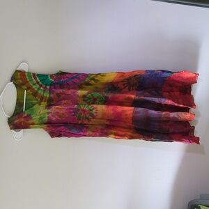 Beautiful Cotton Tie Dye Dress Size S